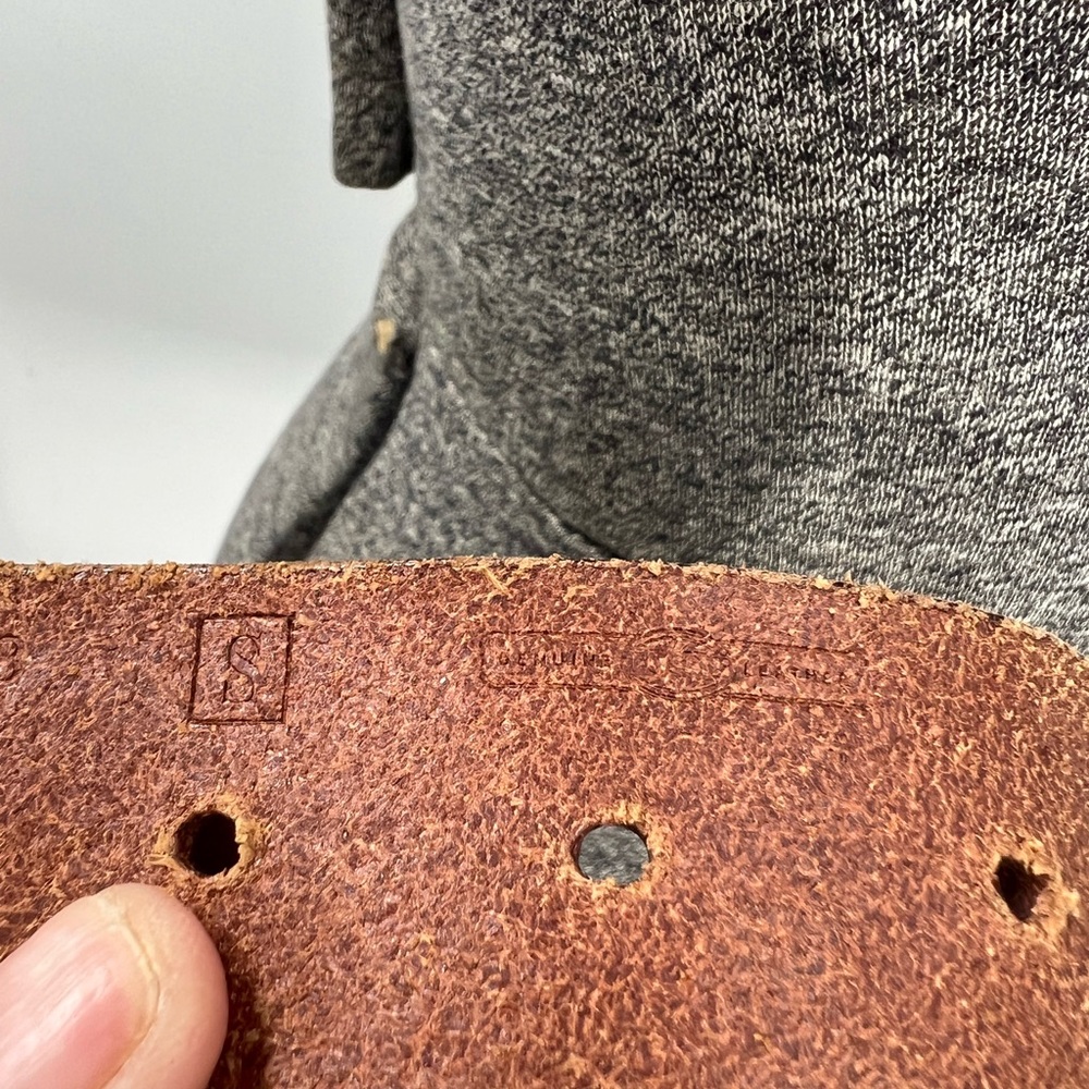 Fossil Patchwork Multi Colored Leather Panel Belt… - image 6